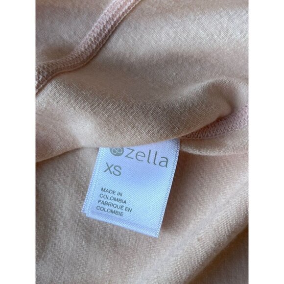 Zella Womens Light Coral Crew Neck Breathable Power Tee Size XS - Picture 5 of 12